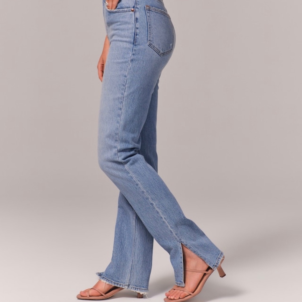 Abercrombie & Fitch Light Blue Straight Leg Jeans